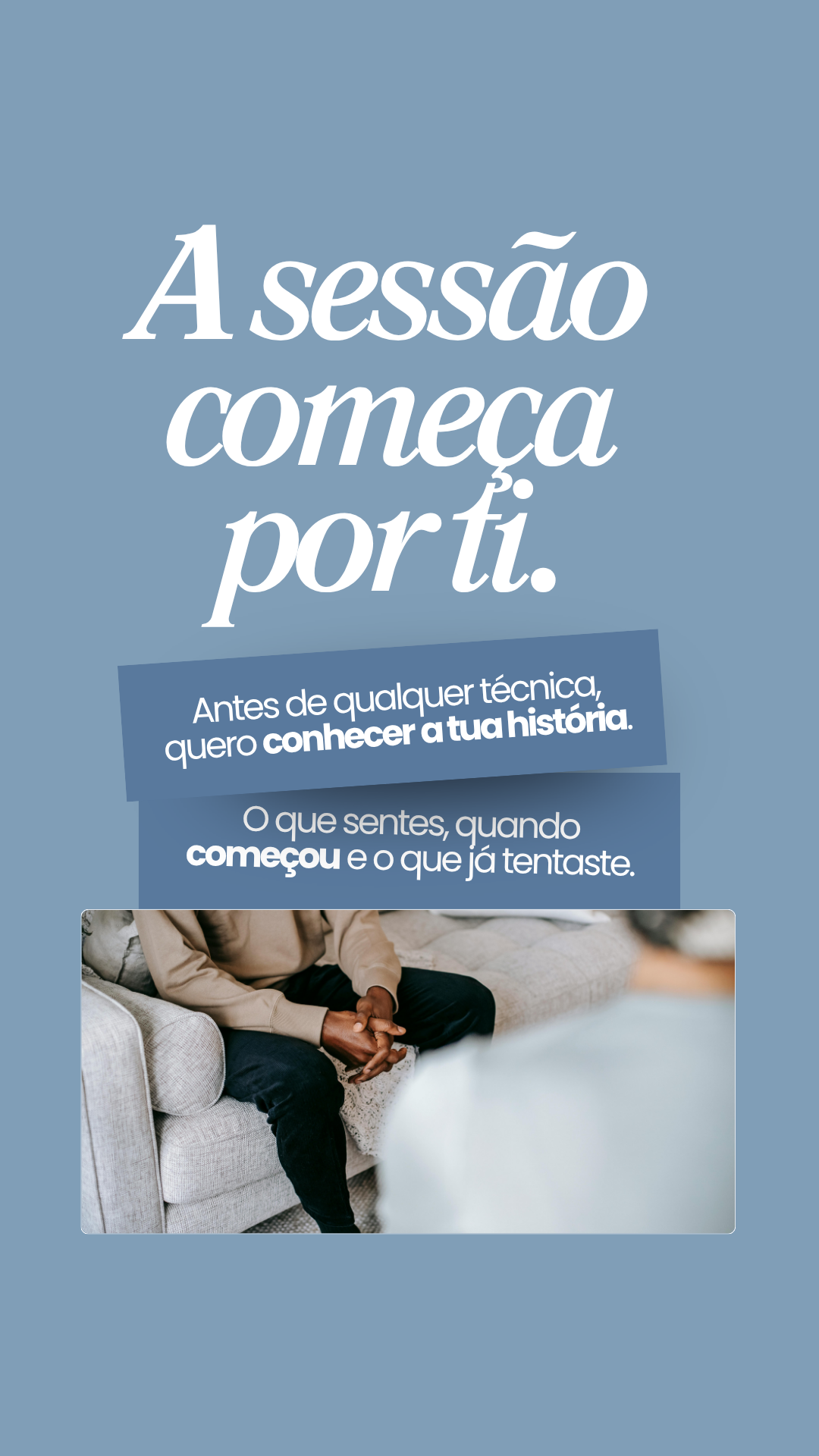 A sessão começa por ti.
